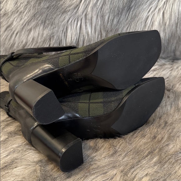 Cozy Island Stylish Black and Green Women's Ankle Boots Size 7 - Picture 7 of 9